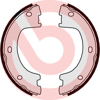 Brembo S 50 521 - Komplet kočionih papuča, ručna kočnica eurospona.rs
