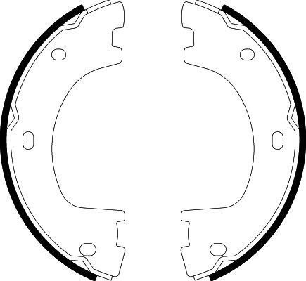 HELLA 8DA 355 050-071 - Komplet kočionih papuča, ručna kočnica eurospona.rs